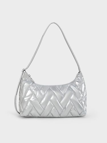 Charles & Keith - Nylon Chevron Shoulder Bag - Charles & Keith - Modalova