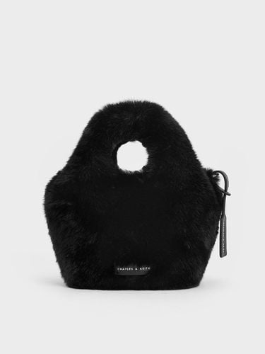 Charles & Keith - Yama Furry Chain-Handle Bag - Charles & Keith - Modalova