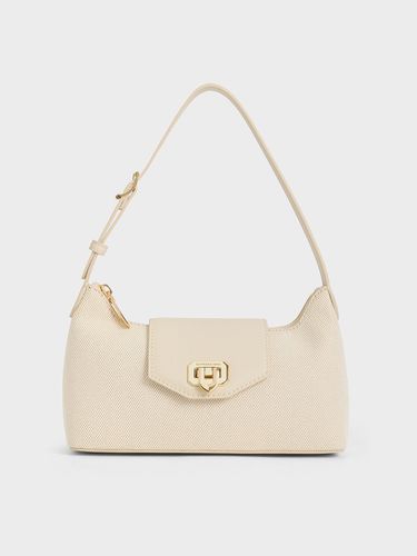 Charles & Keith - Arwen Canvas Belted Shoulder Bag - Charles & Keith - Modalova