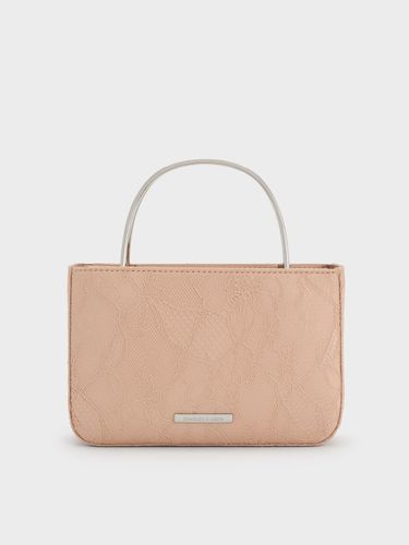 Charles & Keith - Jennis Lace & Satin Top Handle Bag - Charles & Keith - Modalova