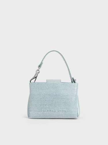 Charles & Keith - Bosie Denim Top Handle Pouch - Charles & Keith - Modalova