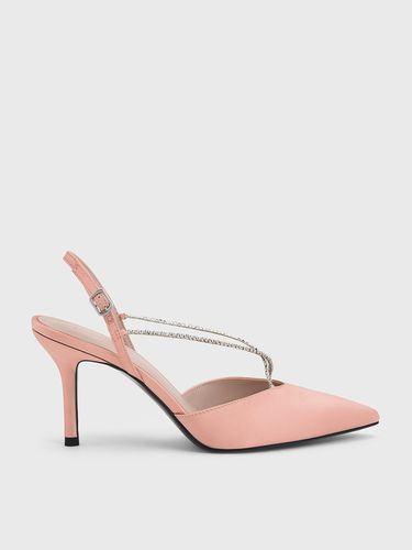 Charles & Keith - Adel Recycled Polyester Gem-Strap Slingback Ballerina Pumps - Charles & Keith - Modalova