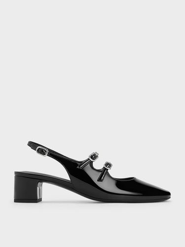 Charles & Keith - Clementine Double-Strap Slingback Mary Jane Pumps - Charles & Keith - Modalova