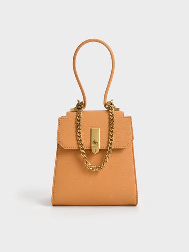 Charles & Keith - Geometric Top Handle Chain-Link Bag - Charles & Keith - Modalova