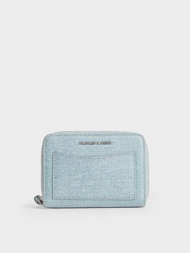 Charles & Keith - Xylia Denim Zip-Around Wallet - Charles & Keith - Modalova