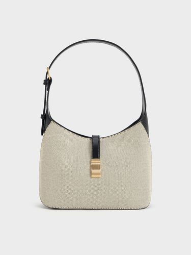 Charles & Keith - Wisteria Canvas Belted Shoulder Bag - Charles & Keith - Modalova