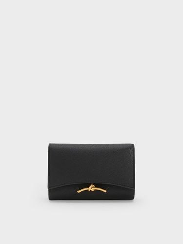 Charles & Keith - Huxley Metallic-Accent Front Flap Wallet - Charles & Keith - Modalova