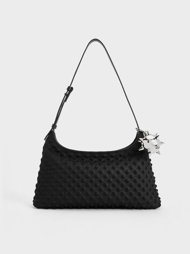 Charles & Keith - Spike Textured Shoulder Bag - Charles & Keith - Modalova