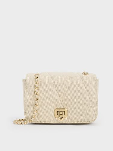 Charles & Keith - Arwen Canvas Quilted Shoulder Bag - Charles & Keith - Modalova