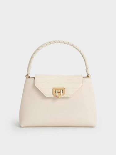 Charles & Keith - Arwen Croc-Effect Braided-Strap Top Handle Bag - Charles & Keith - Modalova