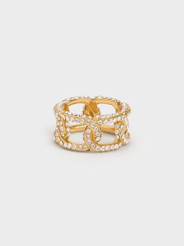 Charles & Keith - Gabine Swarovski Crystal Chain-Link Ring - Charles & Keith - Modalova