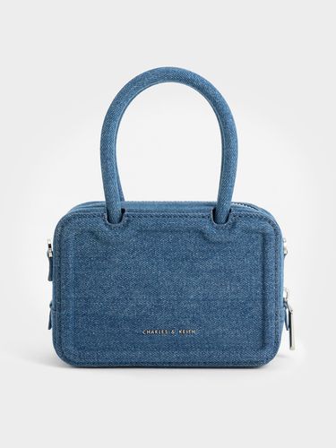 Charles & Keith - Perline Denim Elongated Top Handle Bag - Charles & Keith - Modalova