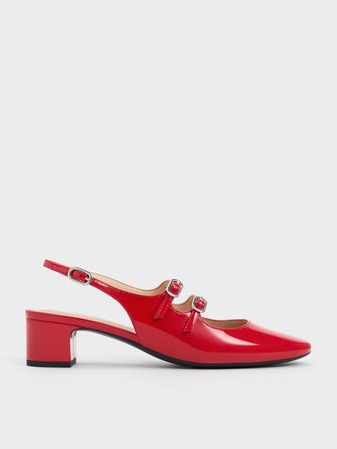 Charles & Keith - Clementine Double-Strap Slingback Mary Jane Pumps - Charles & Keith - Modalova