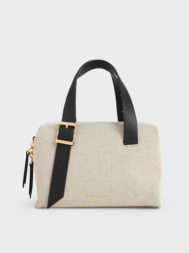 Charles & Keith - Marceline Canvas Bowling Bag - Charles & Keith - Modalova