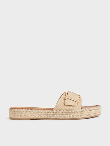 Charles & Keith - Buckled Woven Espadrille Sandals - Charles & Keith - Modalova