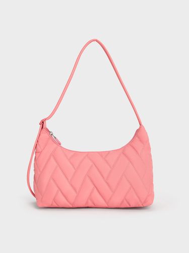 Charles & Keith - Nylon Chevron Shoulder Bag - Charles & Keith - Modalova