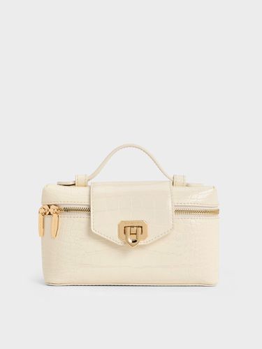 Charles & Keith - Arwen Croc-Effect Top Handle Vanity Bag - Charles & Keith - Modalova