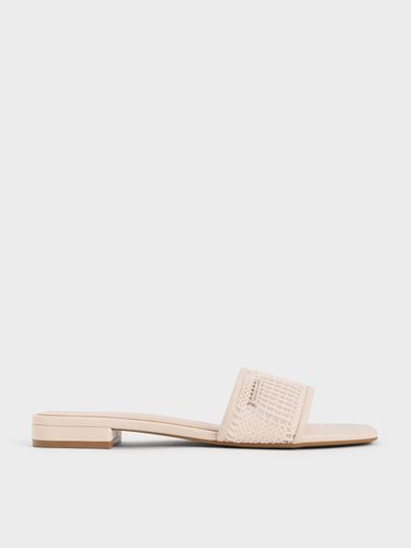 Charles & Keith - Mesh Knitted Slide Sandals - Charles & Keith - Modalova