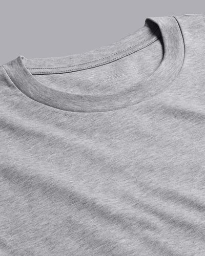 Men's Cotton Long Sleeve Tyrwhitt T-Shirt - Marl, Large by - Charles Tyrwhitt - Modalova