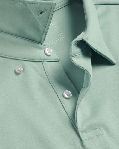 Men's Smart Jersey Cotton Polo - Spearmint, Large by - Charles Tyrwhitt - Modalova