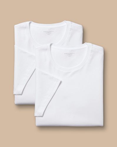 Men's 2 Pack Crew Neck Cotton T-Shirts - , Large by - Charles Tyrwhitt - Modalova