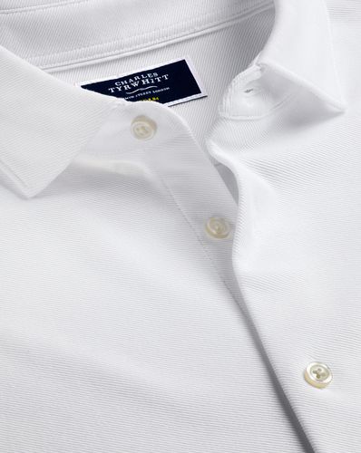 Men's Twill Jersey Cotton Shirt - , Small by - Charles Tyrwhitt - Modalova