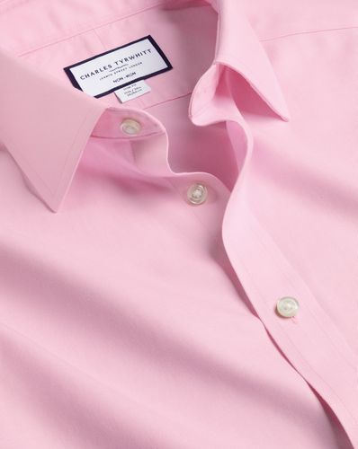 Men's Non-Iron Twill Cotton Formal Shirt - Single Cuff, Medium by - Charles Tyrwhitt - Modalova