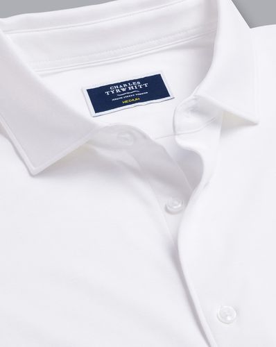 Men's Jersey Cotton Shirt - , Medium by - Charles Tyrwhitt - Modalova