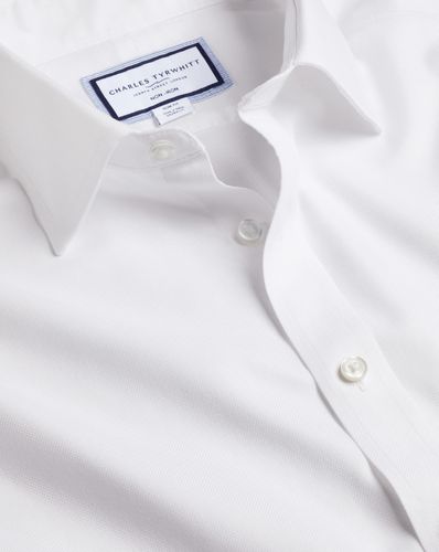 Men's Non-Iron Royal Oxford Cotton Formal Shirt - Single Cuff, Medium by - Charles Tyrwhitt - Modalova