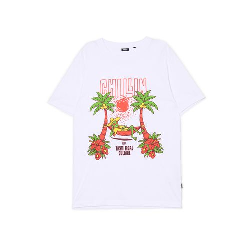 Camiseta blanca con estampado - Cropp - Modalova