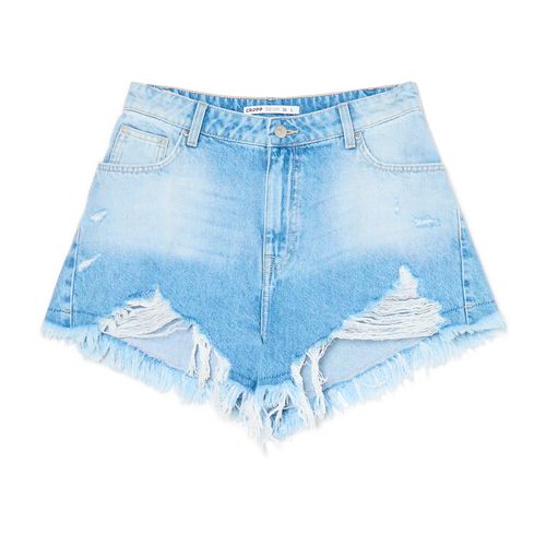 Shorts de mezclilla con efecto lavado - Cropp - Modalova