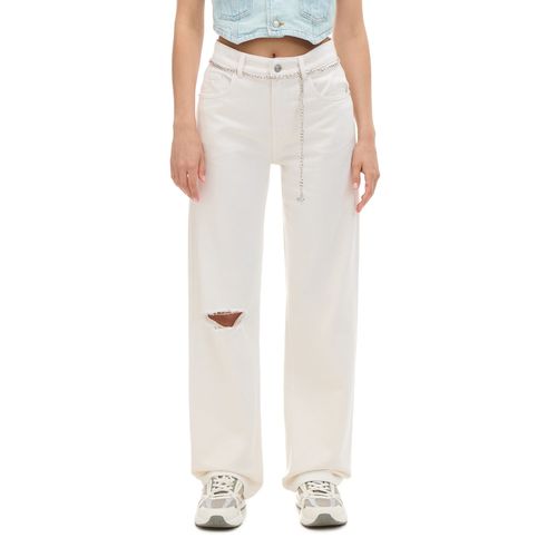 Cropp - Vaqueros straight - Blanco - Cropp - Modalova