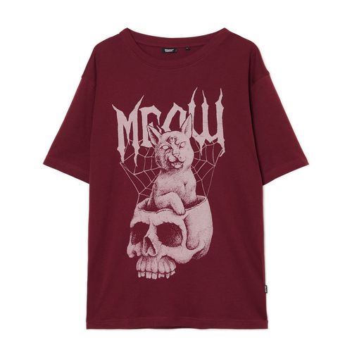 Cropp - Camiseta estampada - maroon - Cropp - Modalova