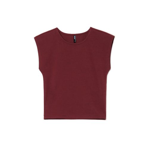 Cropp - Camiseta lisa - maroon - Cropp - Modalova