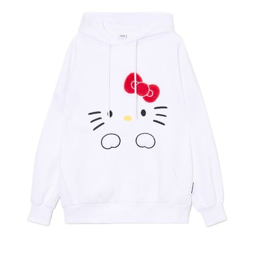 Sudadera con capucha blanca Hello Kitty - Cropp - Modalova