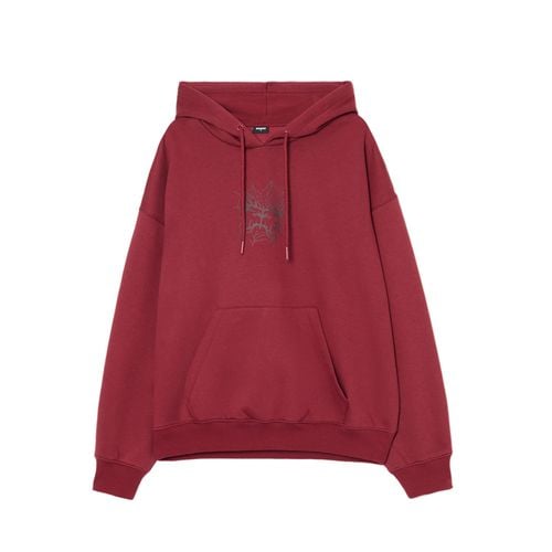 Sudadera roja con capucha - Cropp - Modalova