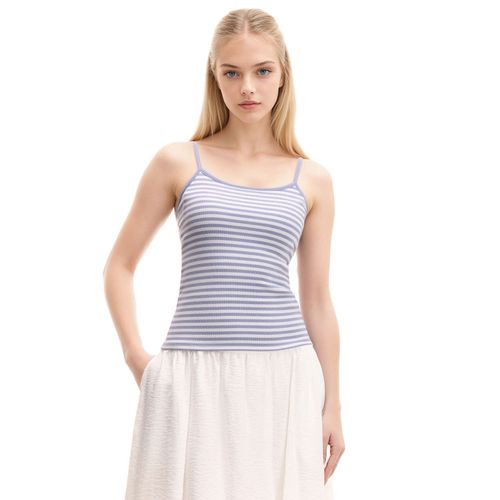 Cropp - Top a rayas - azul pálido - Cropp - Modalova