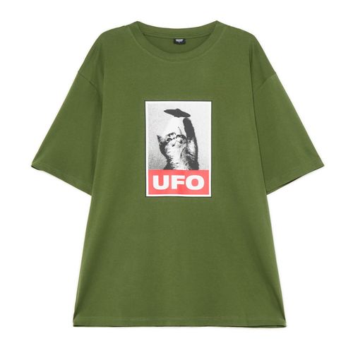 Cropp - Camiseta estampada - Verde - Cropp - Modalova