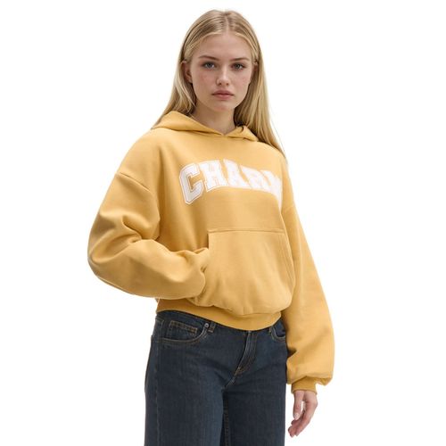 Sudadera con capucha con mensaje - Cropp - Modalova