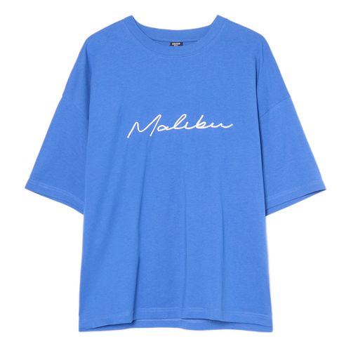 Cropp - Camiseta con bordado - Azul - Cropp - Modalova