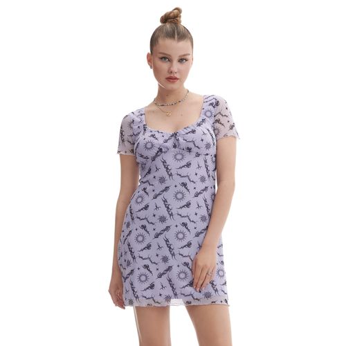 Vestido mini con motivos - Cropp - Modalova