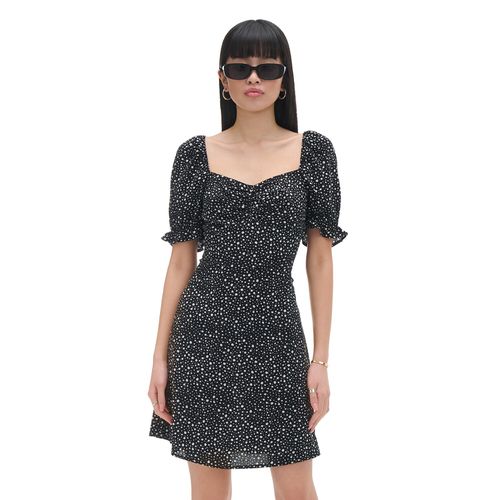 Cropp - Vestido de flores - Negro - Cropp - Modalova