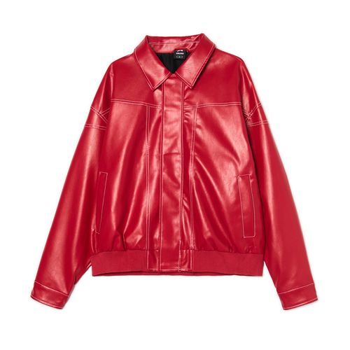 Cropp - Chaqueta de polipiel - Rojo - Cropp - Modalova