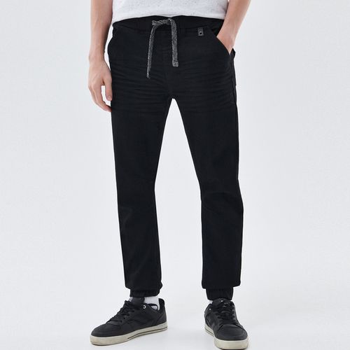 Cropp - Vaqueros jogger - Negro - Cropp - Modalova