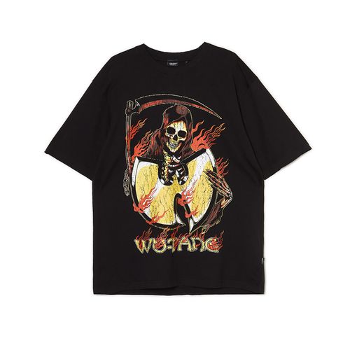 Camiseta negra con estampado Wu-Tang Clan - Cropp - Modalova