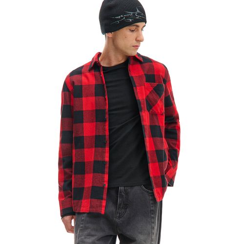 Camisa de algodón a cuadros - Cropp - Modalova