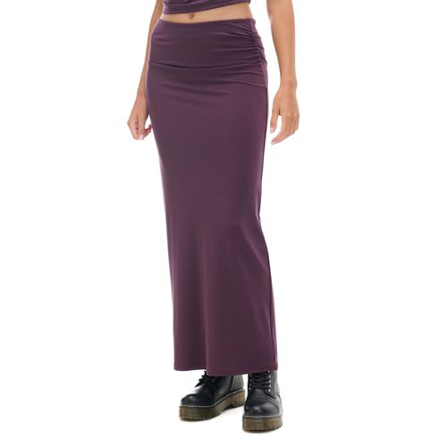 Cropp - Falda lisa - violeta oscuro - Cropp - Modalova