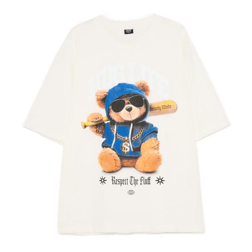 Cropp - T-shirt con stampa - panna - Cropp - Modalova
