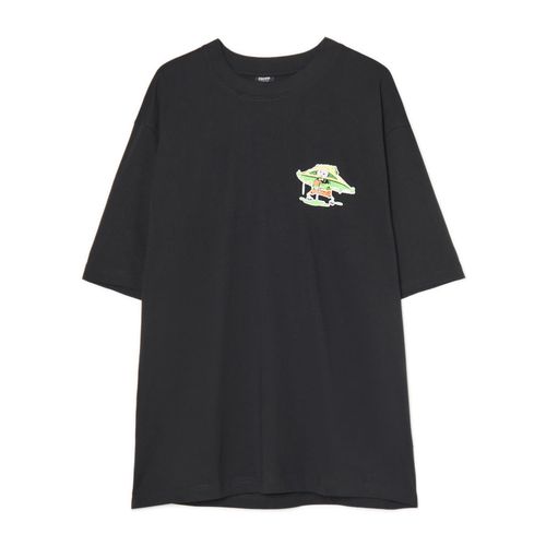 T-shirt nera con stampa SpongeBob SquarePants - Cropp - Modalova