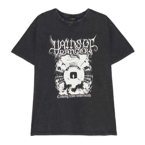T-shirt nera con stampa - Cropp - Modalova